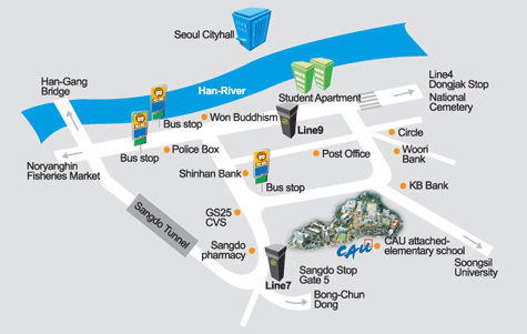 Chung-Ang University Campus Map